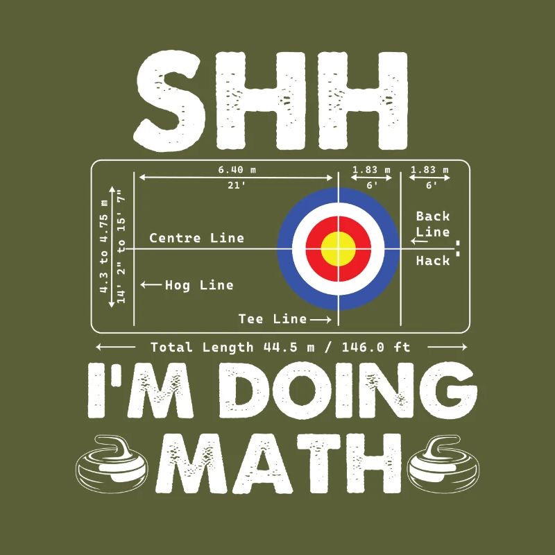 Shh Im Doing Math Curling Curler Humor