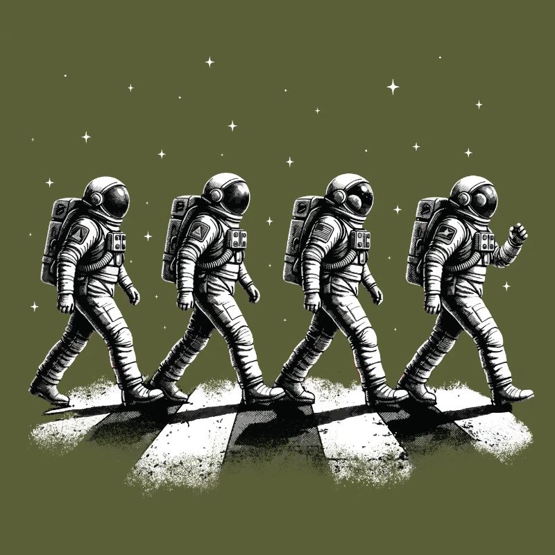 Walking Astronauts Space Exploration