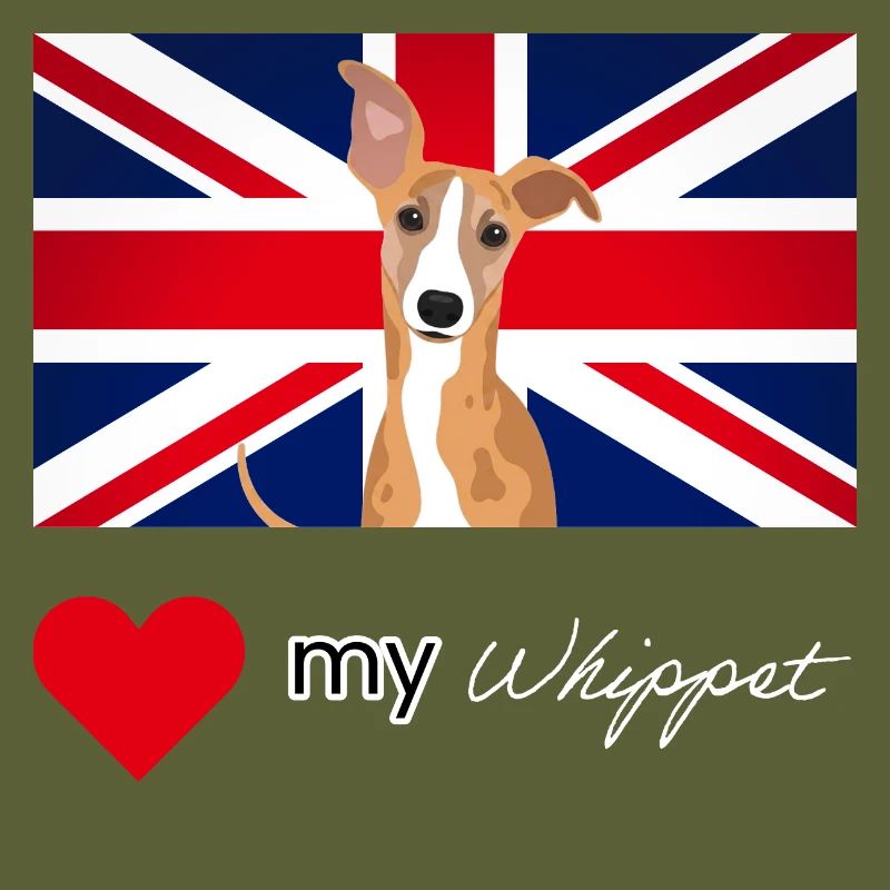 LUVMYWHIPPET (Weißer Text, Lebendig)