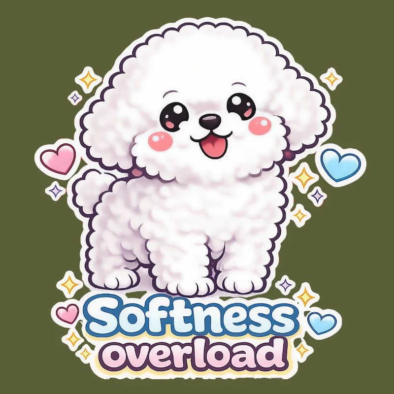 Surcharge de douceur - Design de chien Bichon mignon