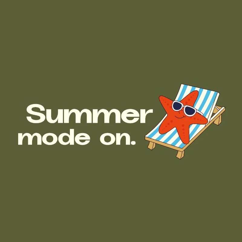 Mode Été Activé – Illustration rétro des fêtes