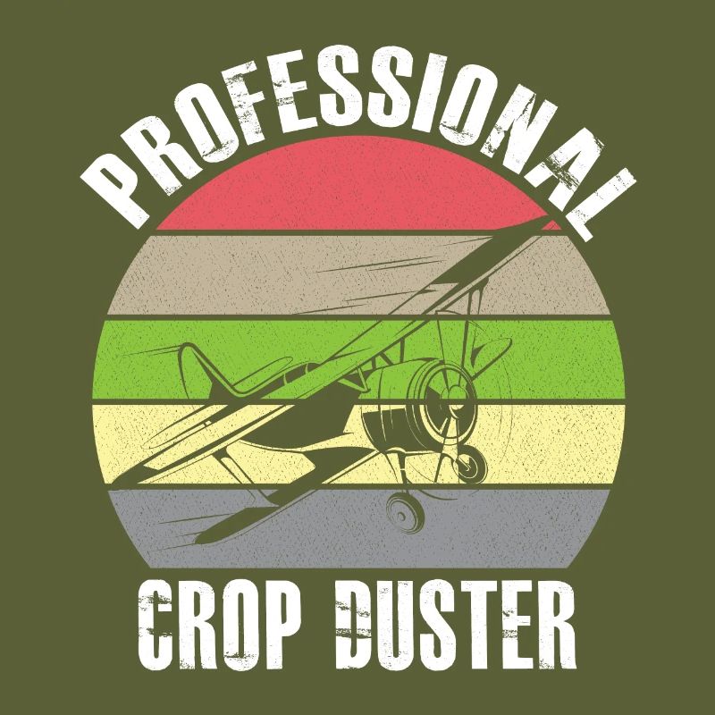 Crop Dusting in Progress Crop Dusting Duster Plane