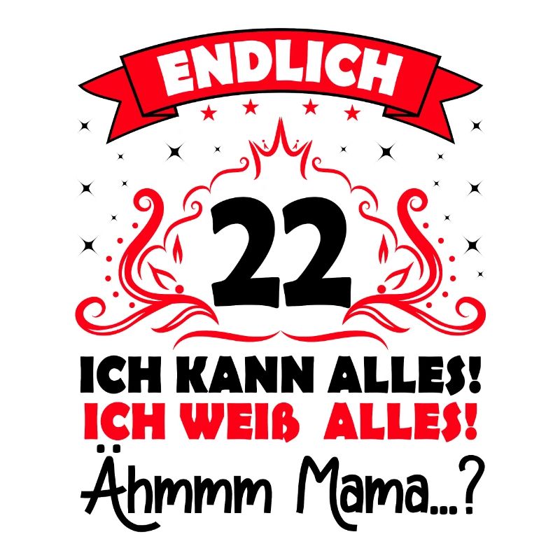 22 Geburtstag Mädchen Junge Fun Geschenk lustig