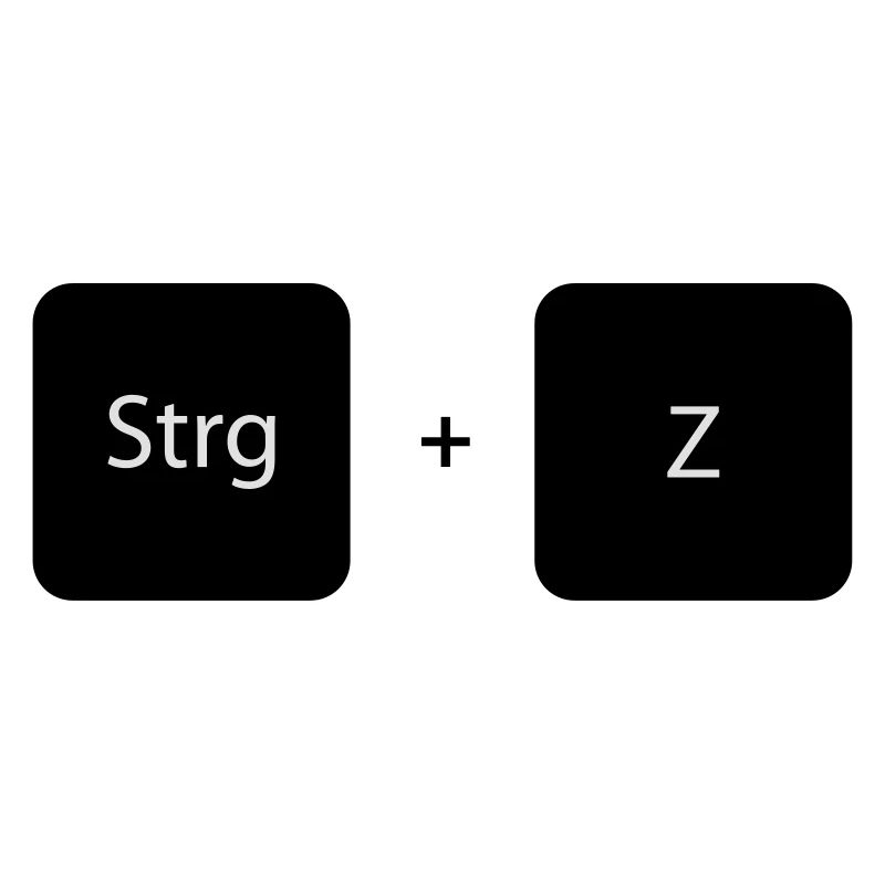 Shortcut Ctrl and Z
