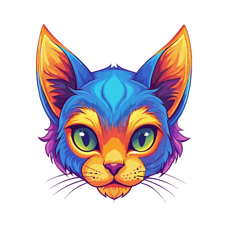 Chat Pixie Bob Race de chat Dessin animé Kawaii Animal de compagnie