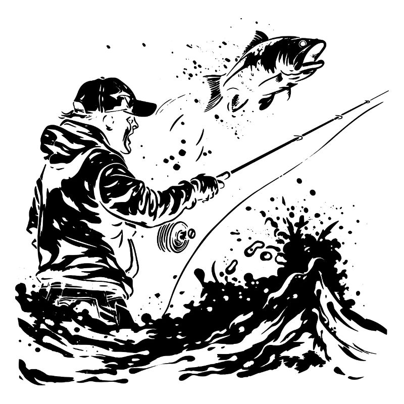 Dessin de pêche