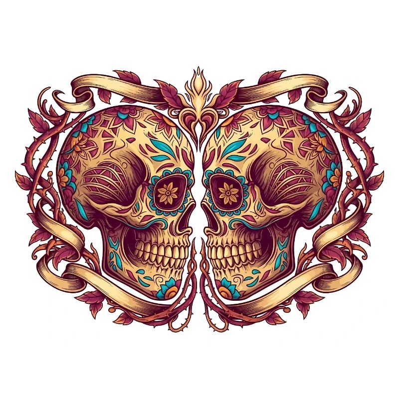 Original Dia de los Muertos Schädel Geschenk
