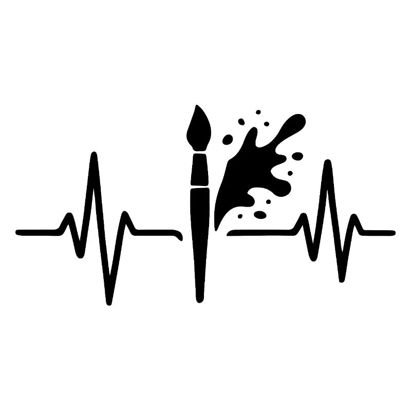 Farbroller Heartbeat Line DIY Farbdesign