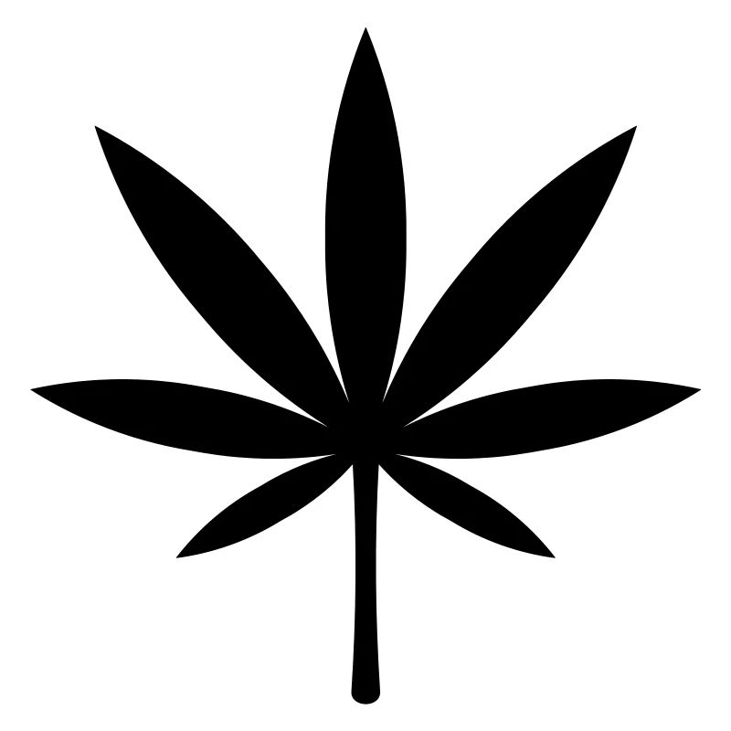Cannabis / Marijuana / Feuille de chanvre (noir)