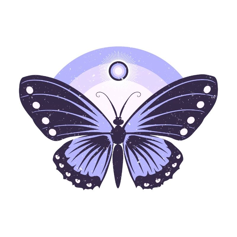 Papillon Lilas mignon