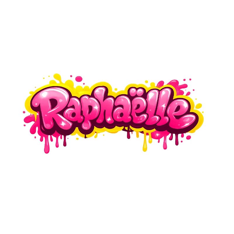 RAPHAELLE GRAFFITI NAME FOR PERFECT GIFT PRINTABLE