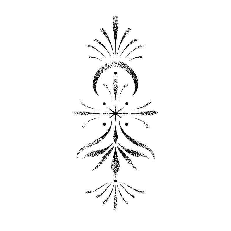 Mandala dotwork vertical