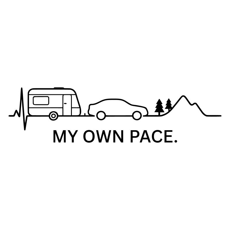 À MON PROPRE RYTHME. (Caravan - ECG - couleur personnalisable)