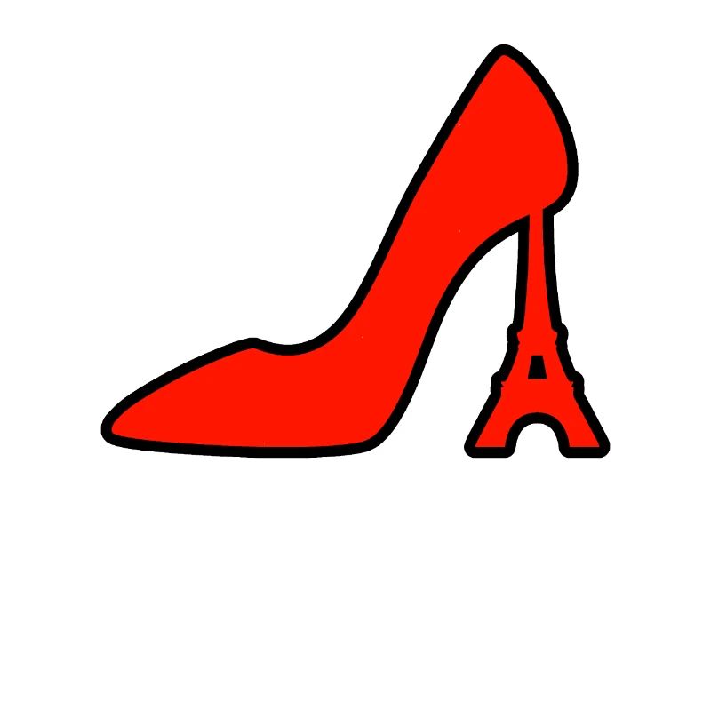 Eiffelturm als Absatz vom Schuh Geschenk