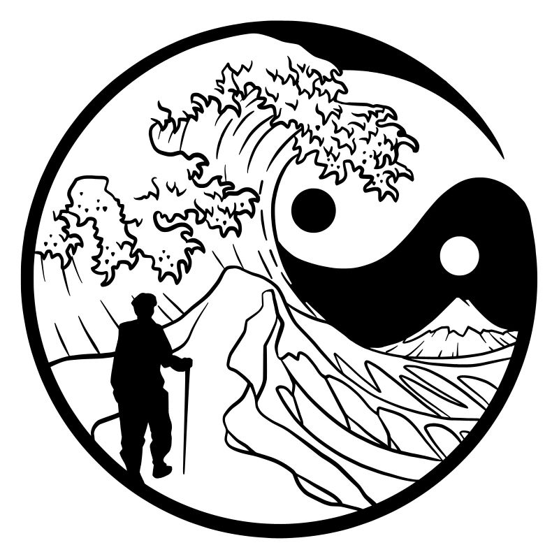 The path is the destination vector black