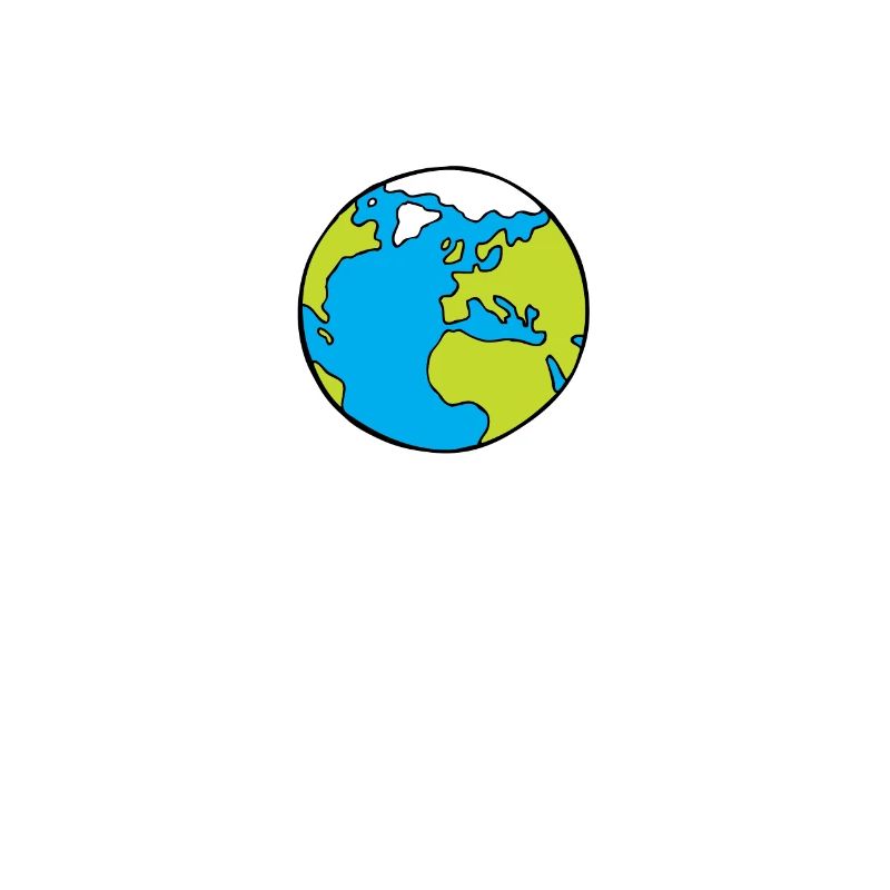 Earth globe - world globe drawing