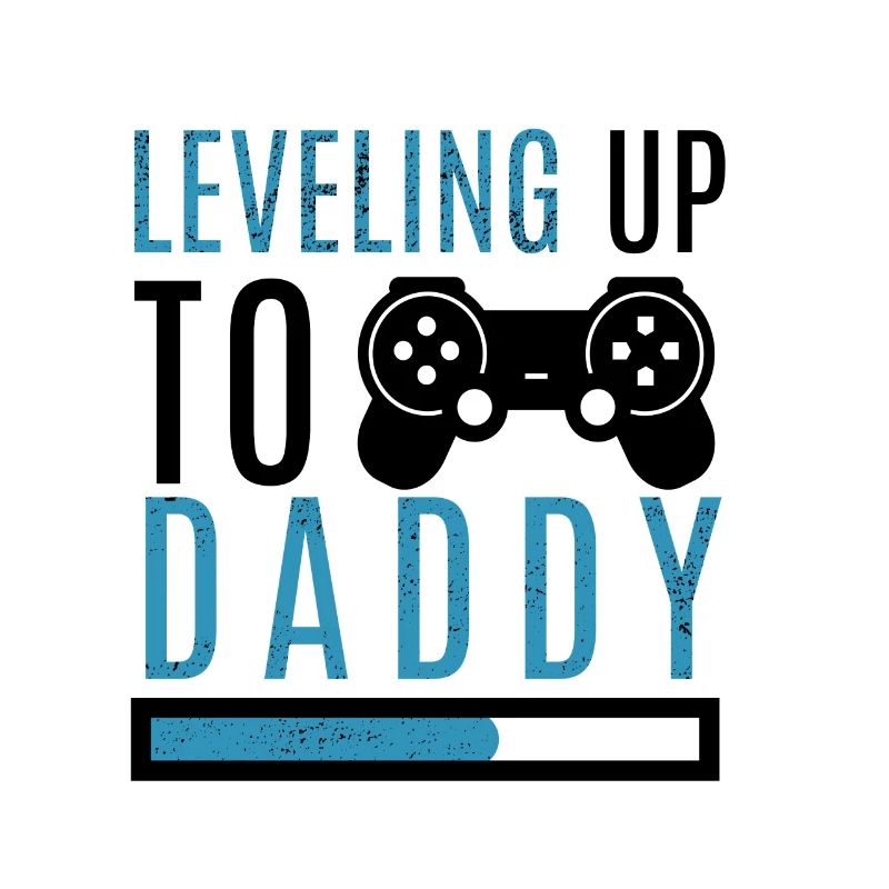 Daddy Level Up Werdender Vater Eltern Kinder Gamer