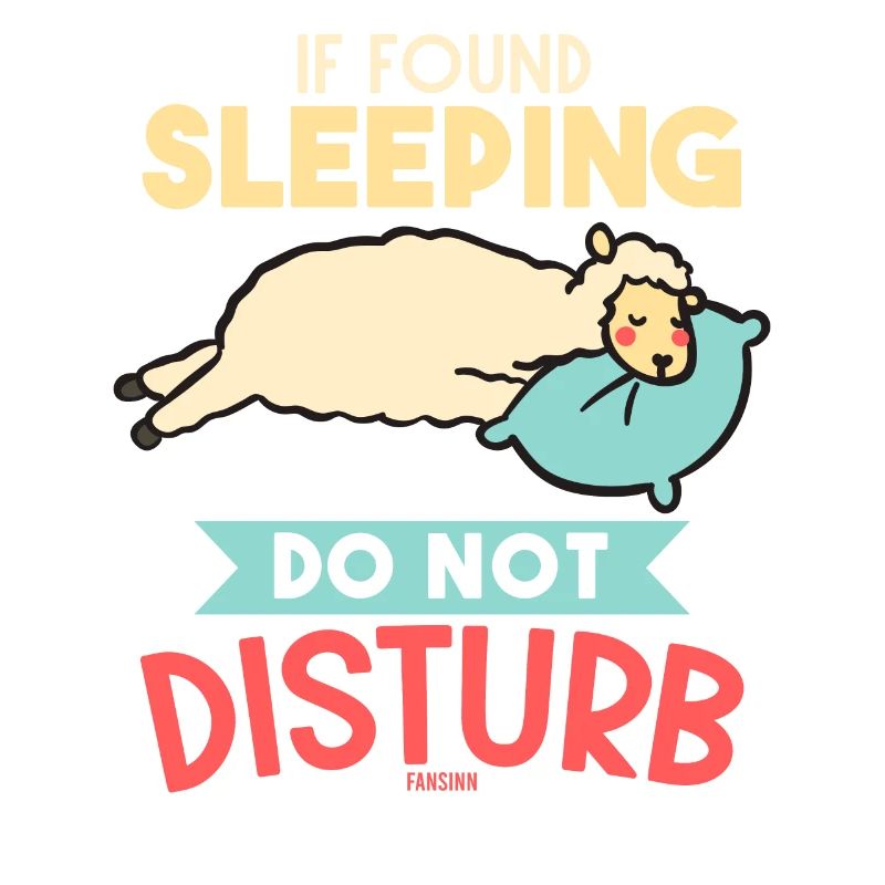 sleeping llama with pillow