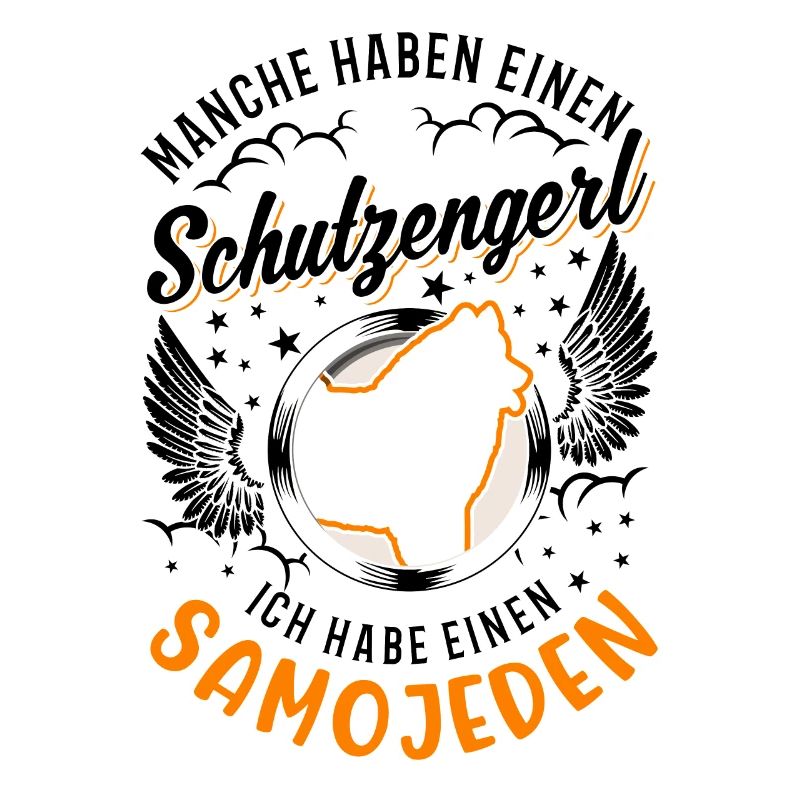 Samojede Schutzengel Schlittenhund Samojeden