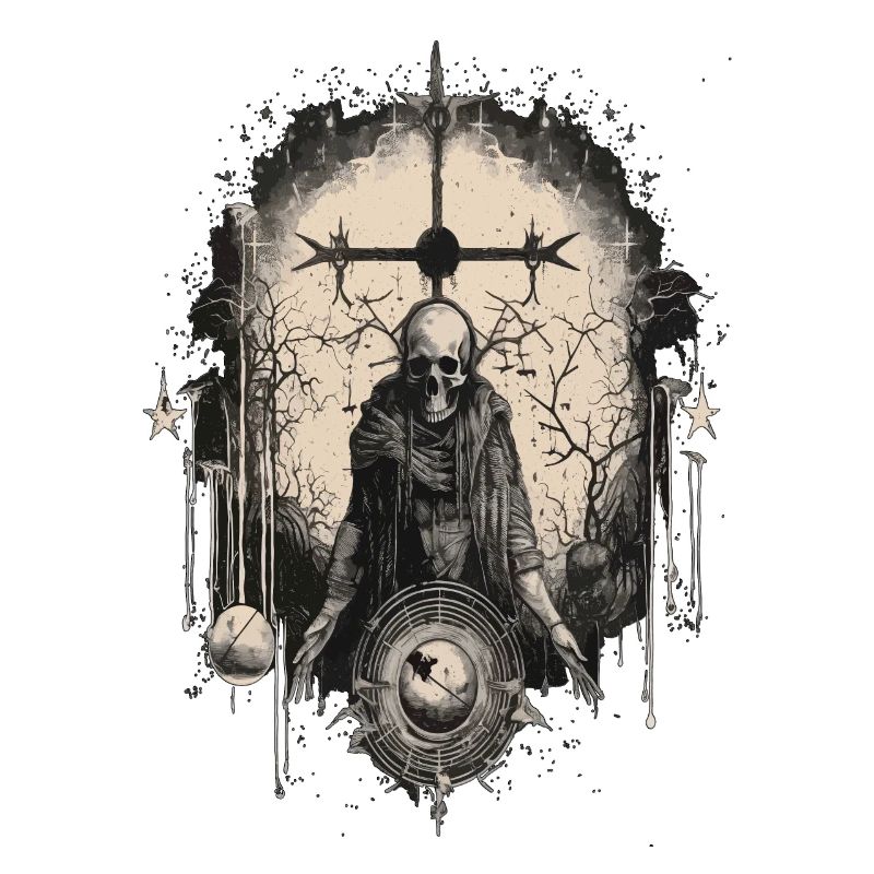 Gothic Witchcraft Ritual Darkness Skeleton Skull