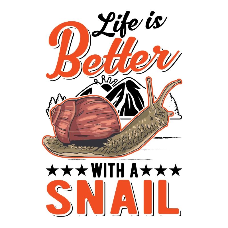 Das Leben Ist Besser Mit Einer Schnecke