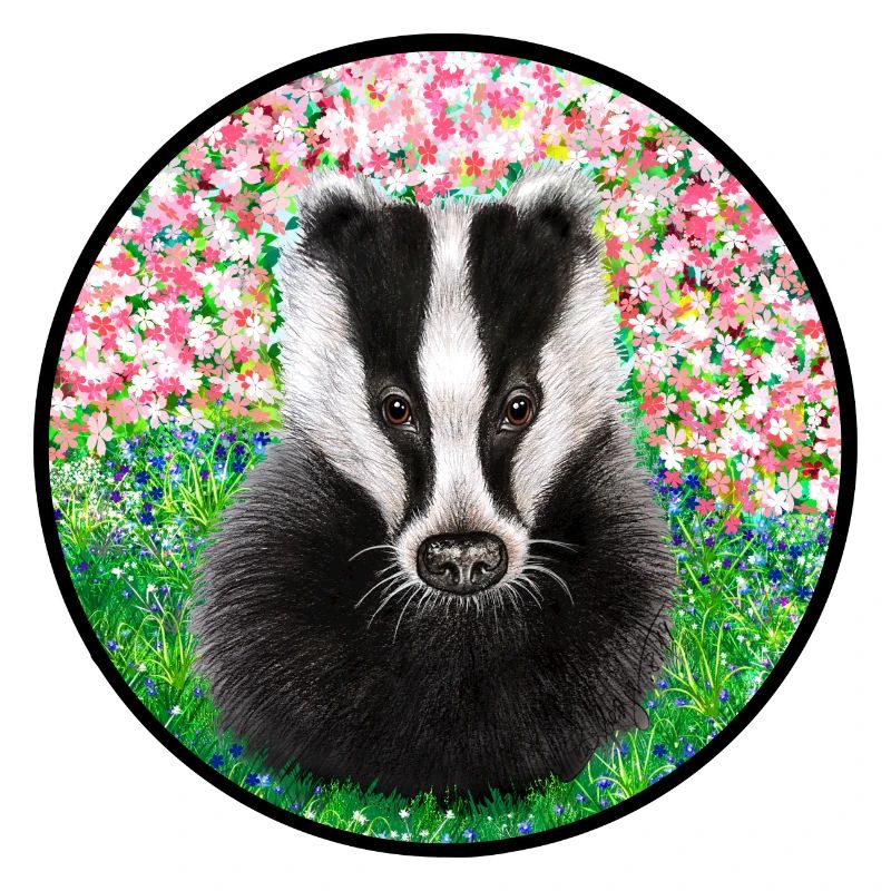 Badger in the springtime