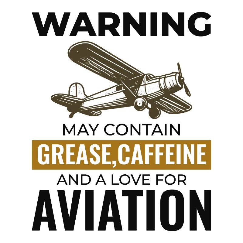 Fluggerätmechaniker Luftfahrttechniker Kaffee Humor