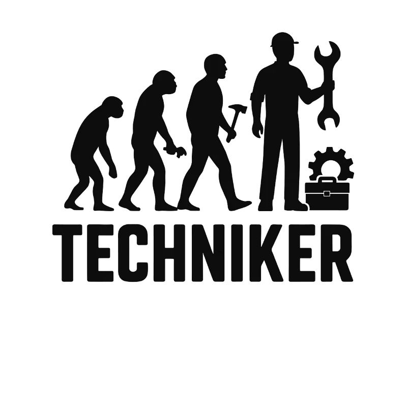 Techniker Evolution mit Werkzeug