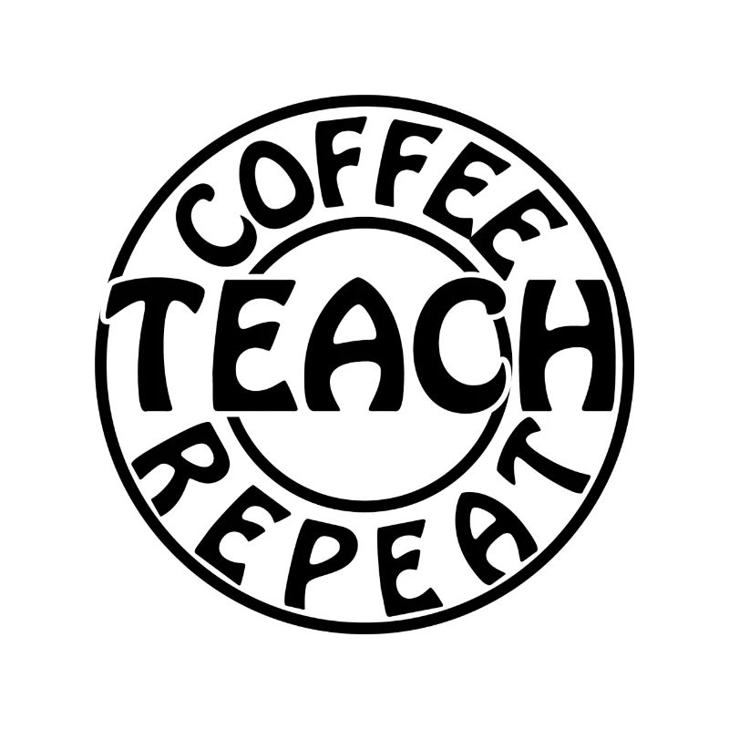 Café Enseigner Répéter Drôle Professeur Café Design
