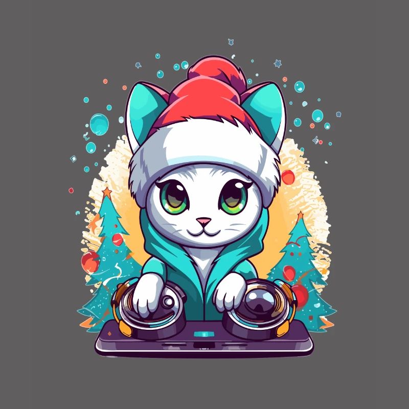 Techno Techno Hiver Chat de Noël