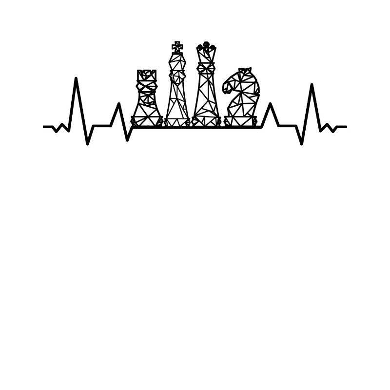 HEARTBEAT chess pieces checkerboard checkmate