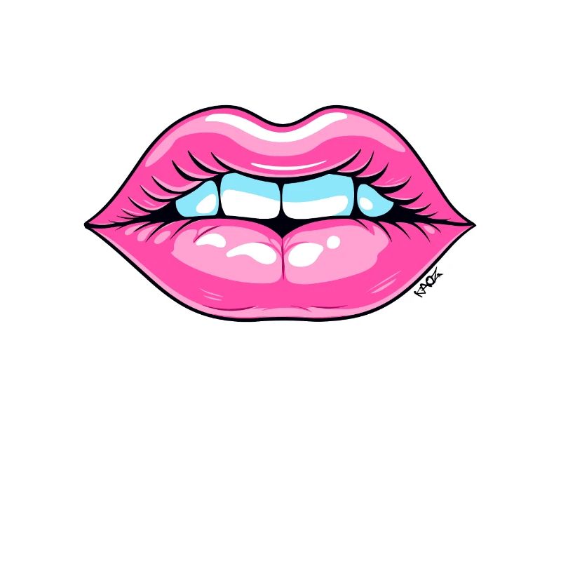 Une bouche aux lèvres roses comme un baiser