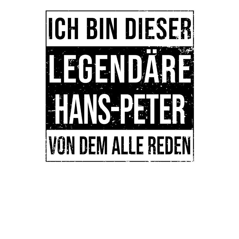 I'm this legendary for Hans-Peter