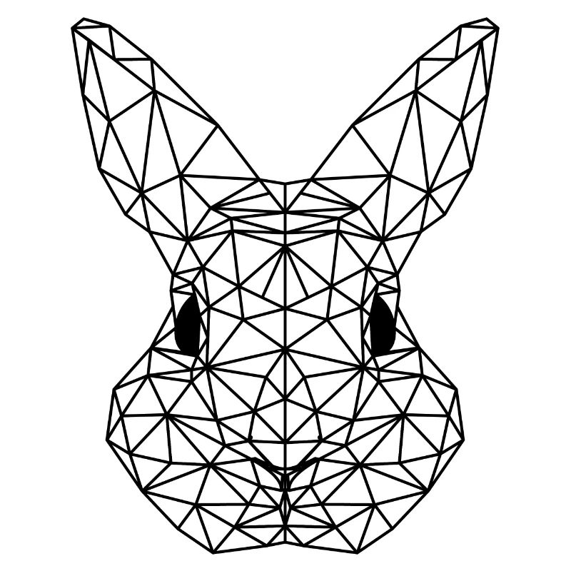 POLYGON bunny triangle easter bunny easter gift