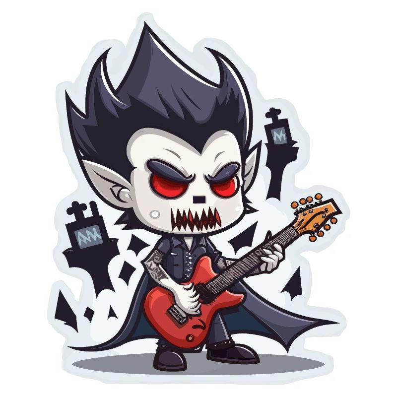 Guitar-strumming Vampire