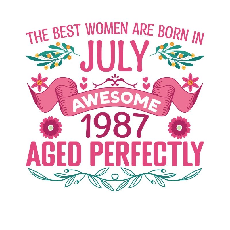 Juli 1987 Geburtstagsfrau Juli 1987
