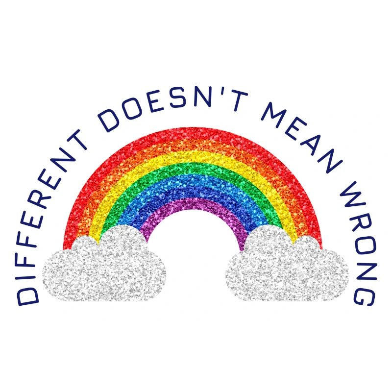 LGBTQ - Different does not mean wrong, Rainbow