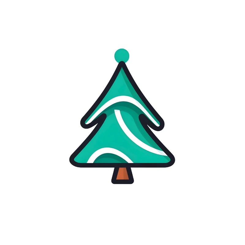Comic Weihnachtsbaum Design - Tannenbaum Cristbaum