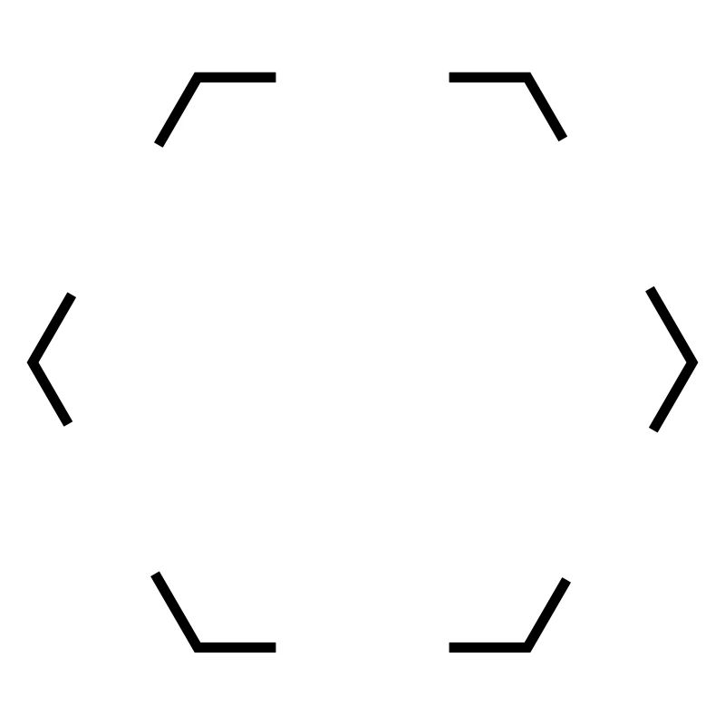 Hexagone pointillé