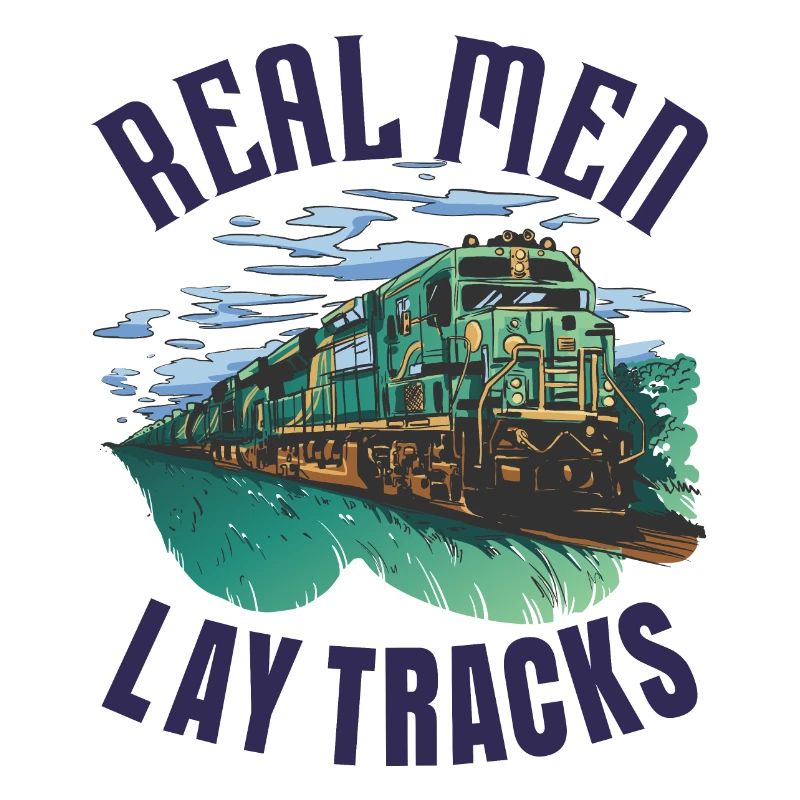De vrais gars posent des rails