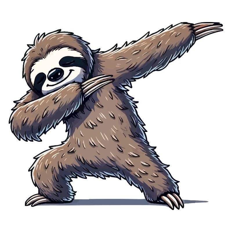 Faultier Dabbing