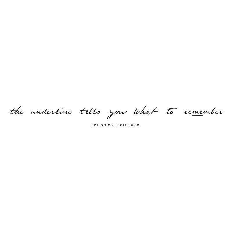 Remember me - Modern Calligraphy Minimalist