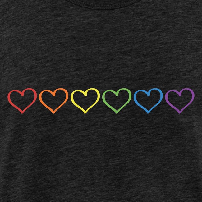 Pride Hearts Outline