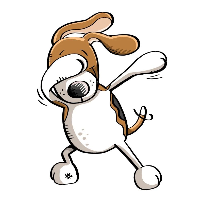 Funny Dab Dance Beagle - Hund - Comic - Geschenk