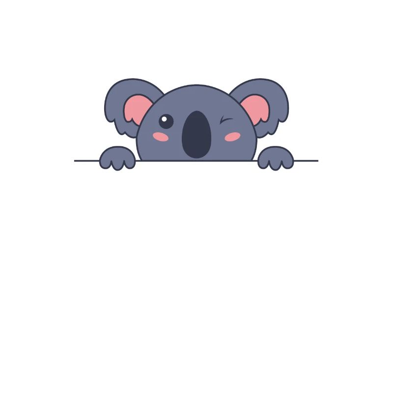 Koala is hiding