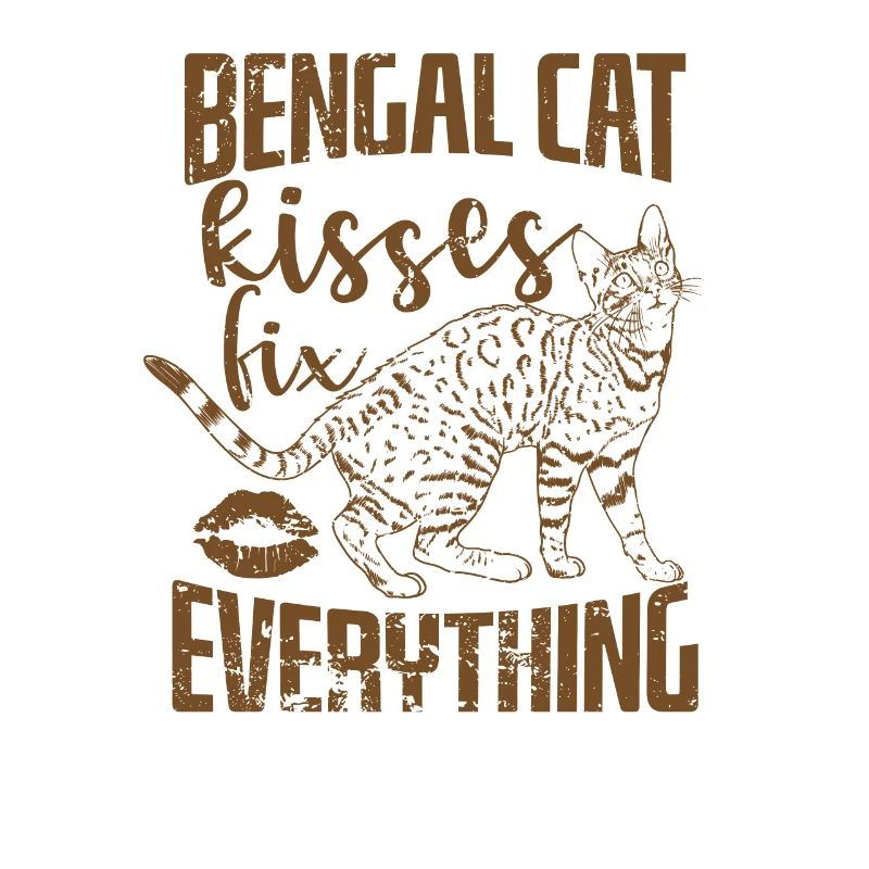 Bengal Cat Kisses fix everything Hauskatze