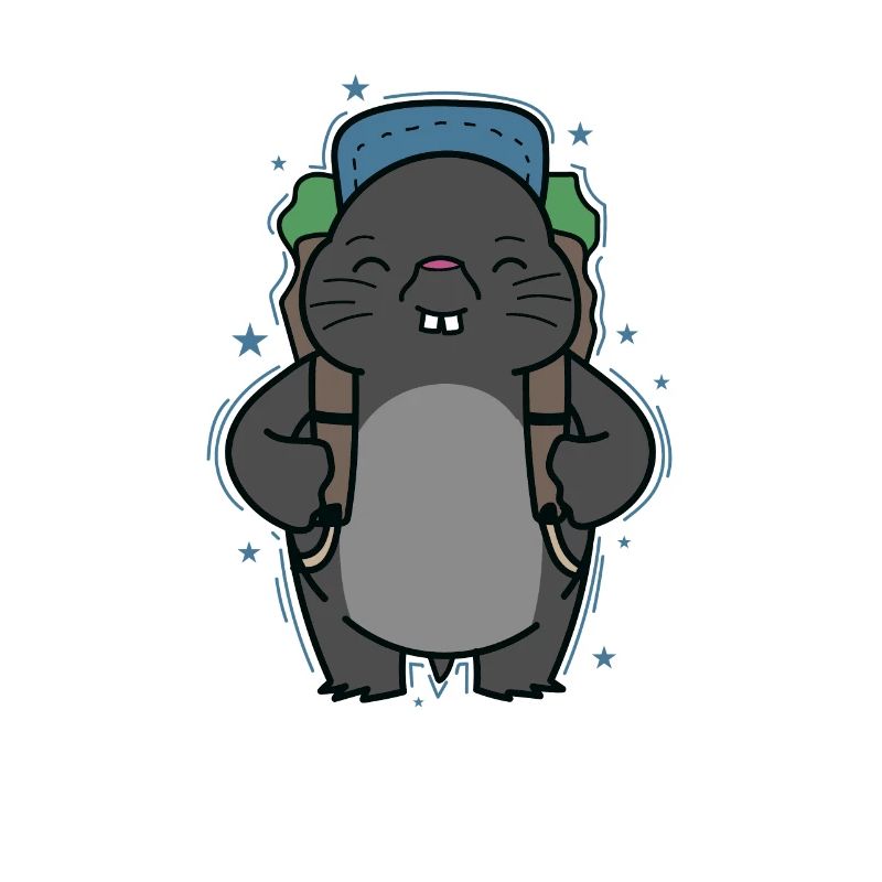 Mole Backpacking Animal Earthen Mound