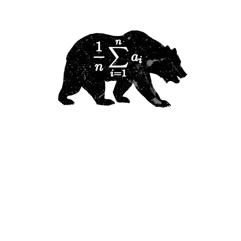 Average Bear Math Nerd Funny Mathematics Formula