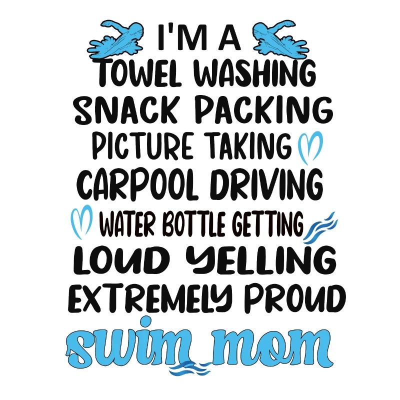 Schwimmmama Mama Eines Schwimmers Schwimm-Mutter