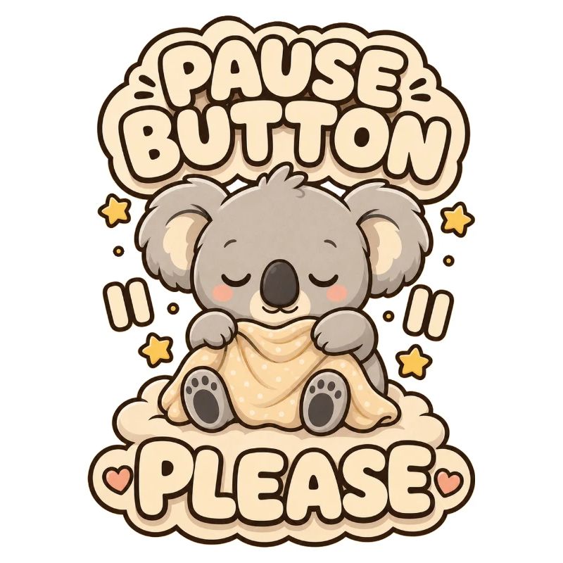 Pause Button Please Koala